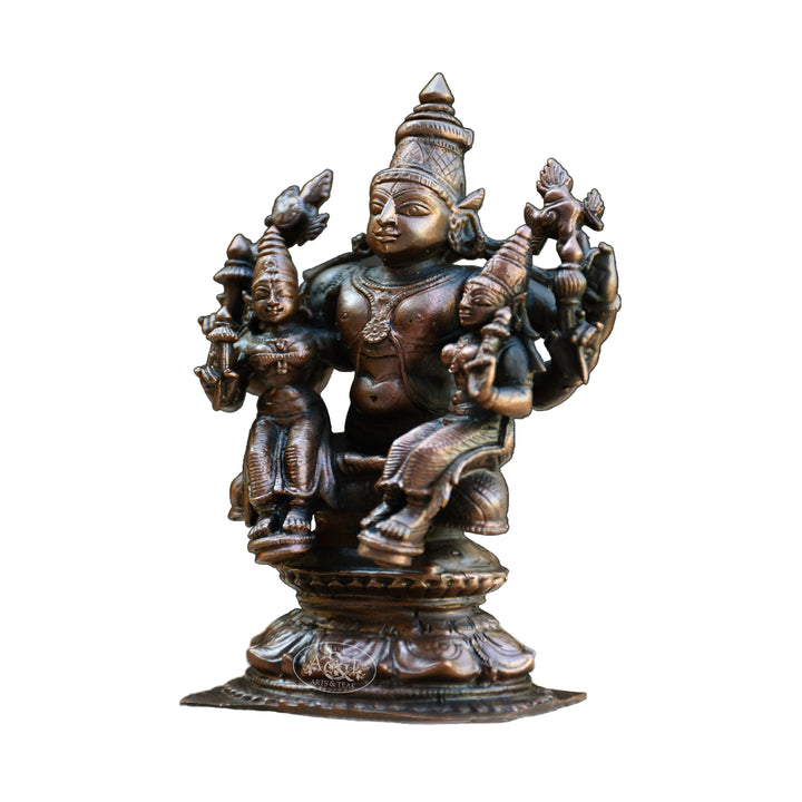 Vishnu with Sridevi and Bhudevi