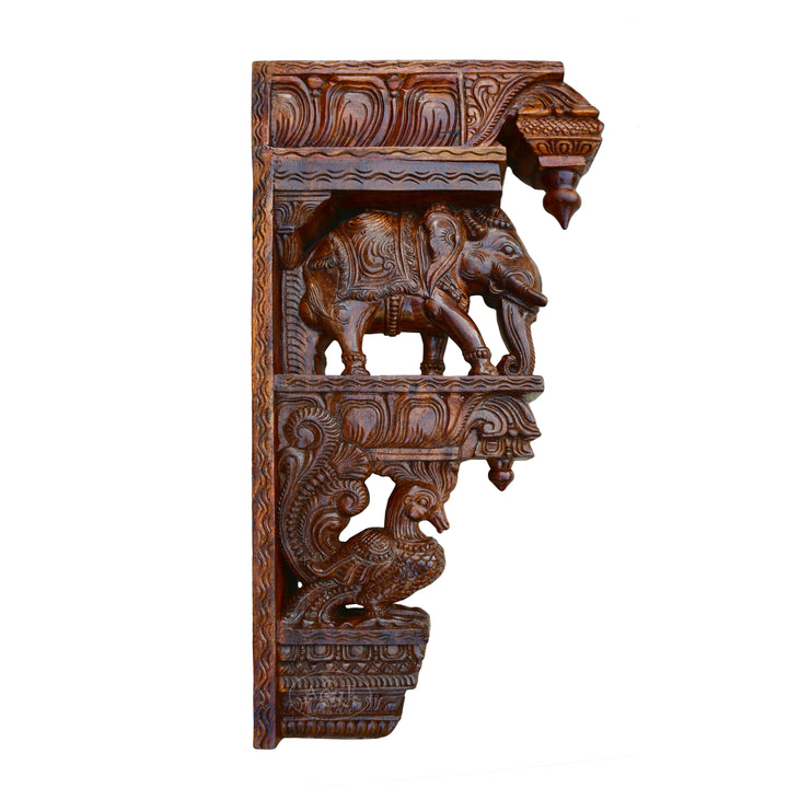 Elephant and Hamsa Corbels