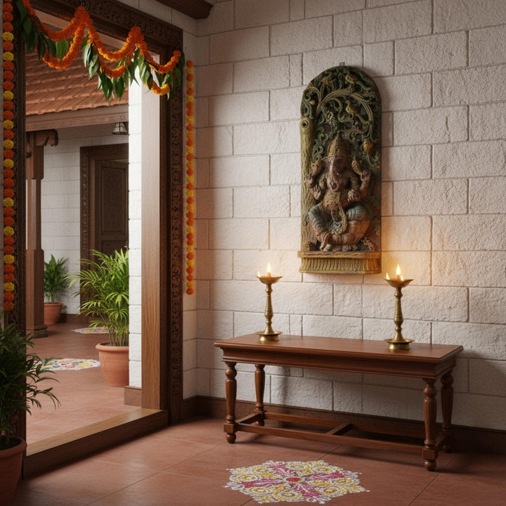 Traditional Ganesha Under Tree