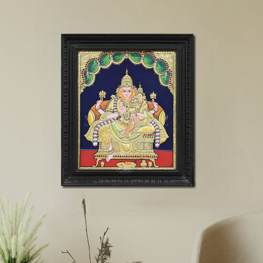 Lakshmi Narasimha Tanjore painting - Rani Arts & Teak – RANI ARTS & TEAK