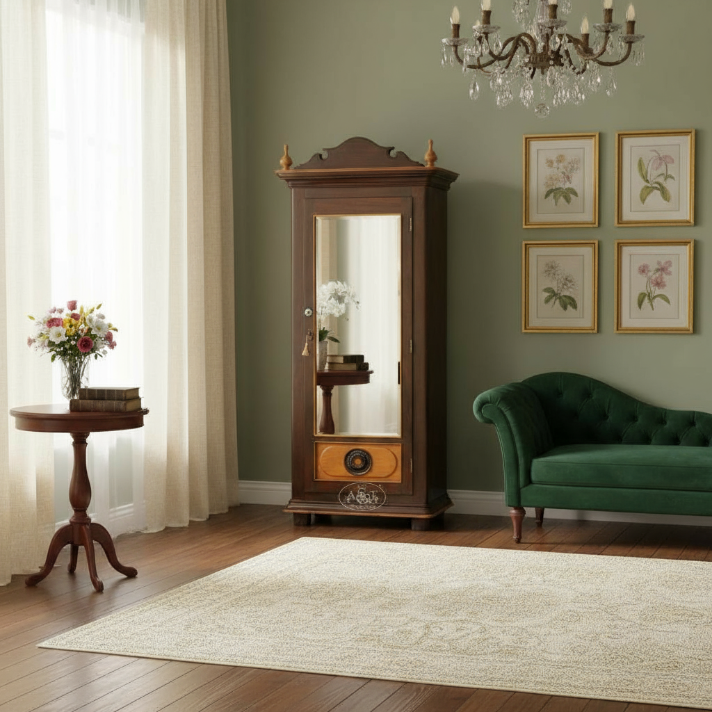 Madras Mirrored Armoire