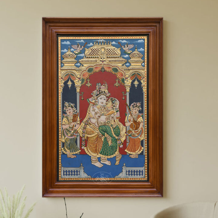 Tanjore Painting Radha Krishna - II