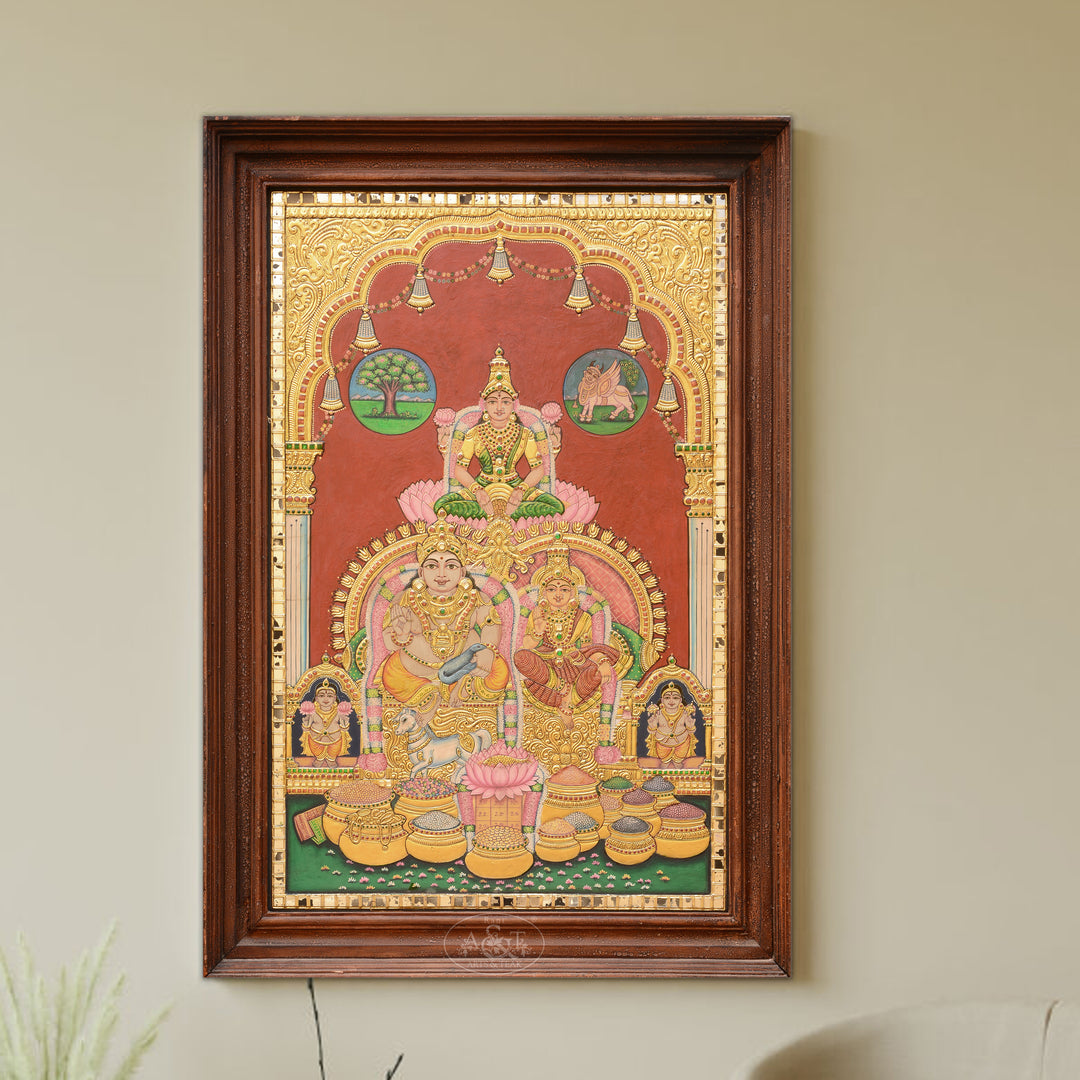 Tanjore Painting - Kubera Lakshmi