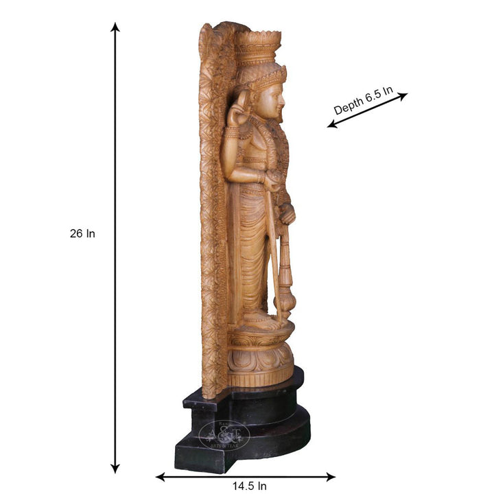 Wooden Guruvayurappan