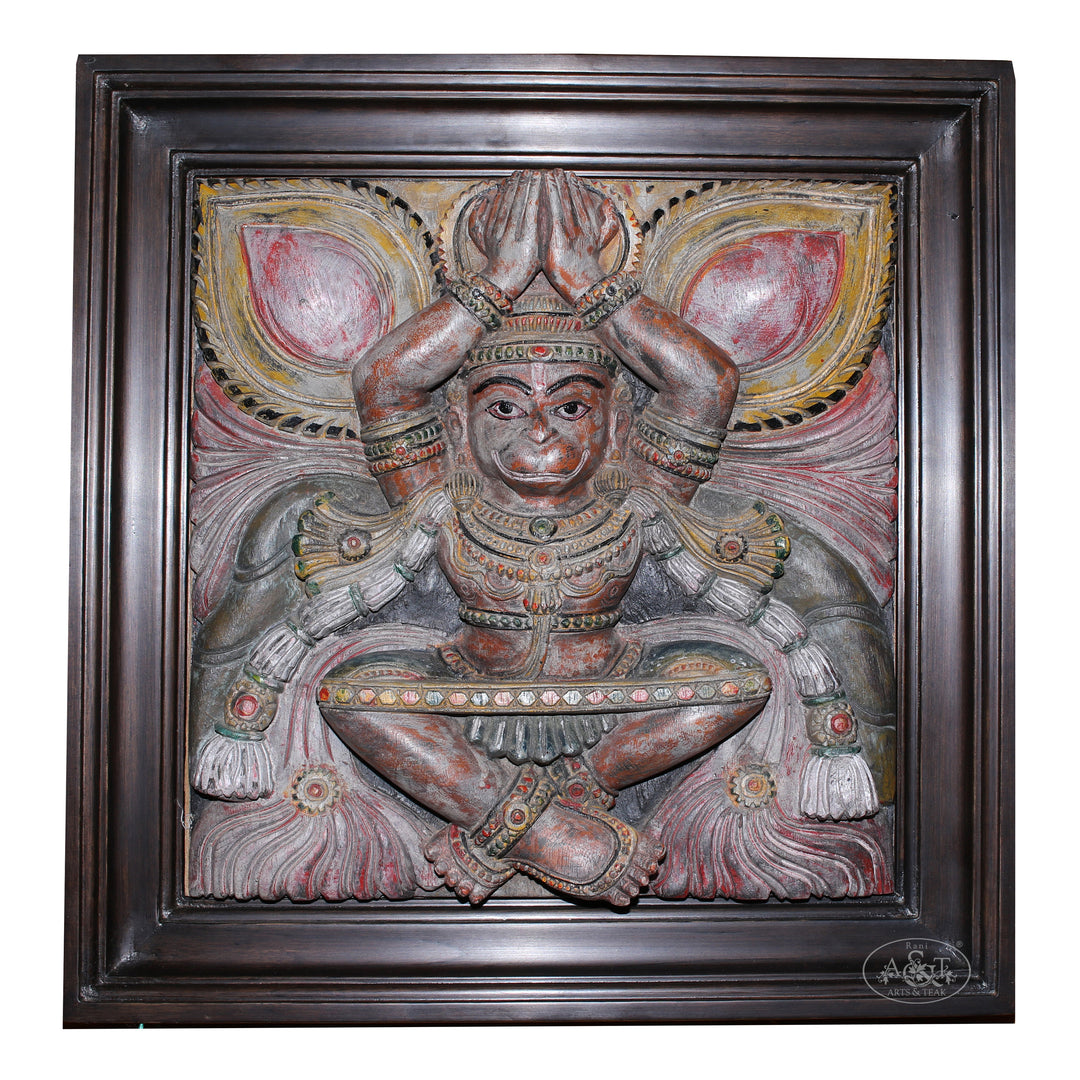 Wooden Wall Panel - Hanuman