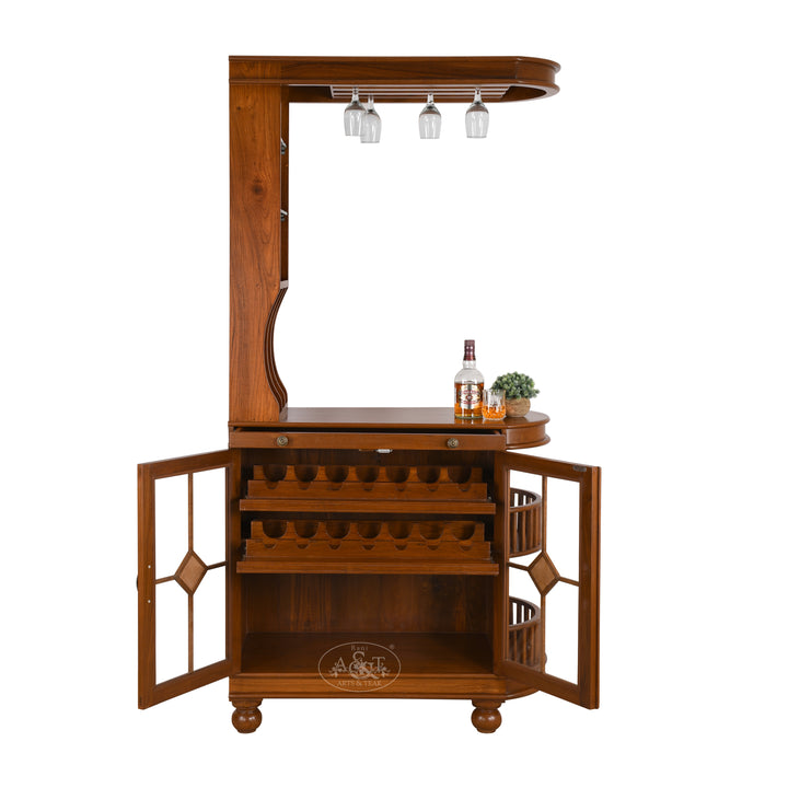 Teak Wood Mini Canopy Bar