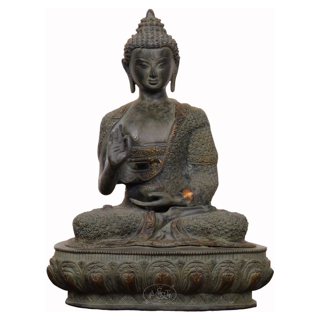 Brass Medicine Blessing Buddha