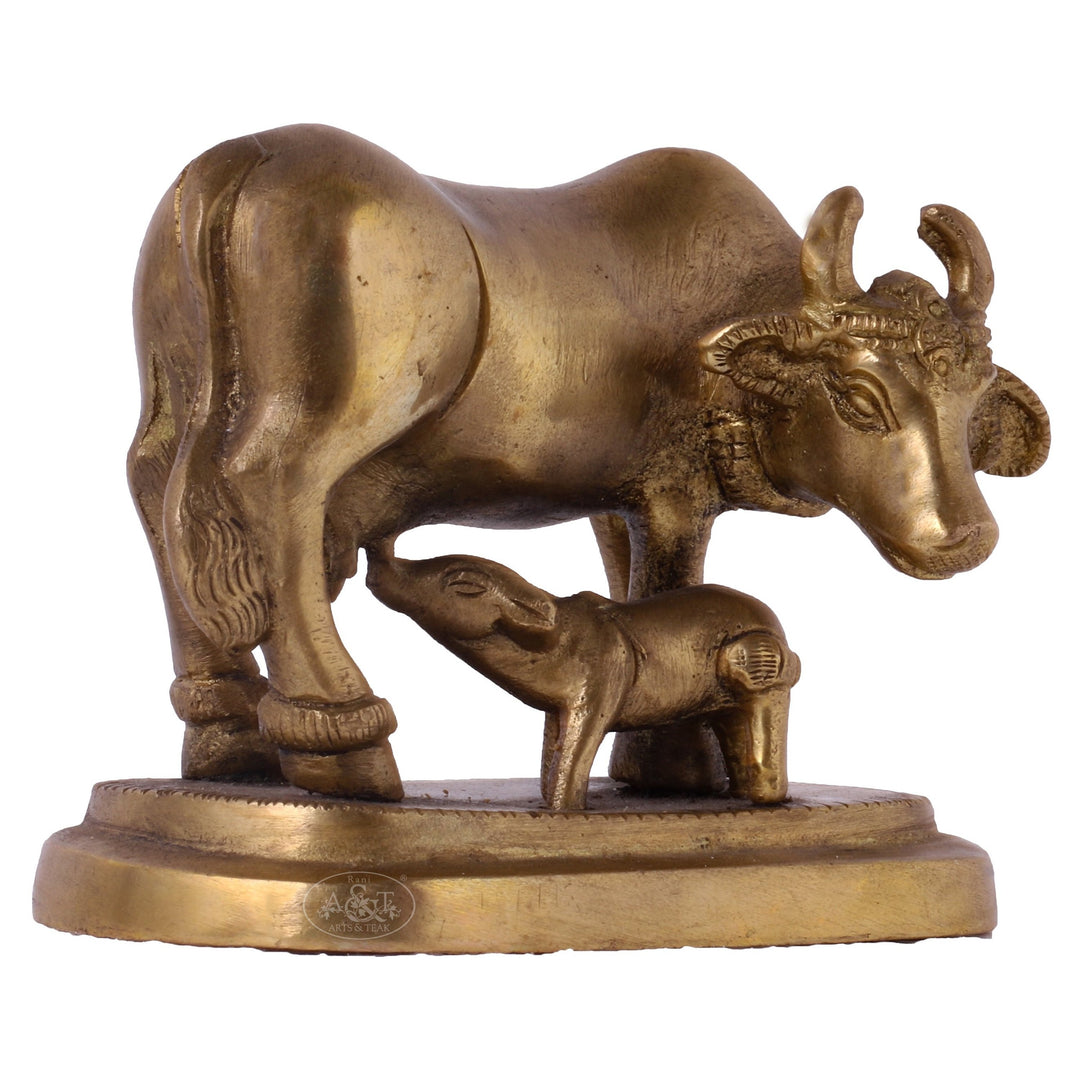 Brass Cow And Calf