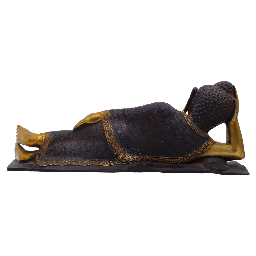 Brass Relaxing Buddha