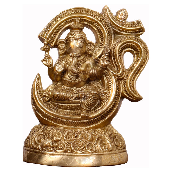 Brass OM Ganesh