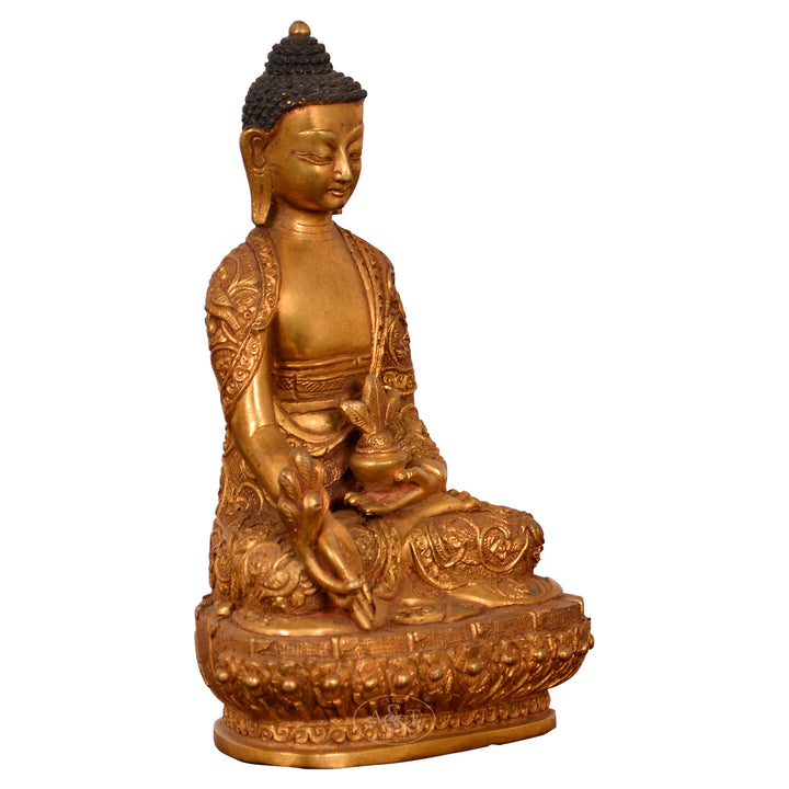 Copper Medicine Buddha Gold Plated