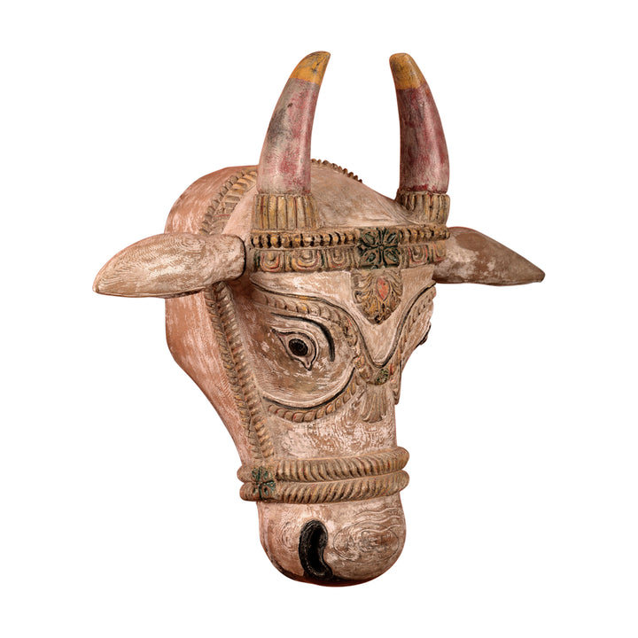 Wooden Bull Head