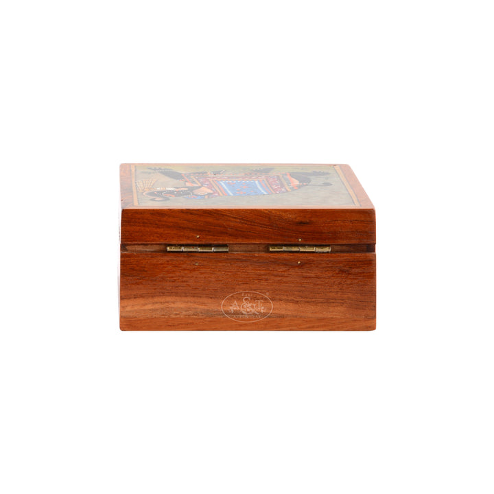 Stone Fitted Wooden Box