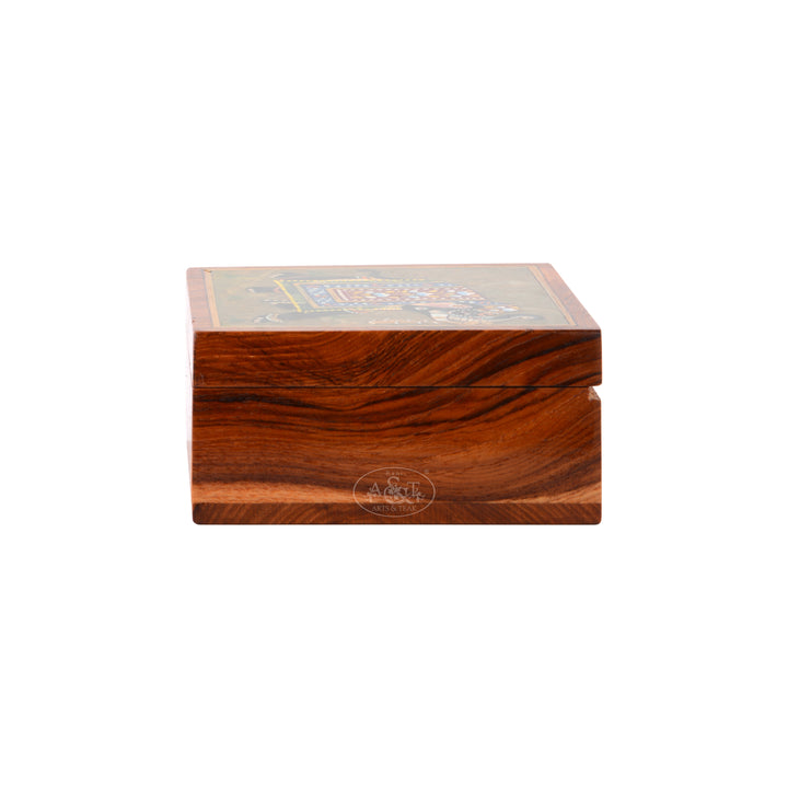 Stone Fitted Wooden Box