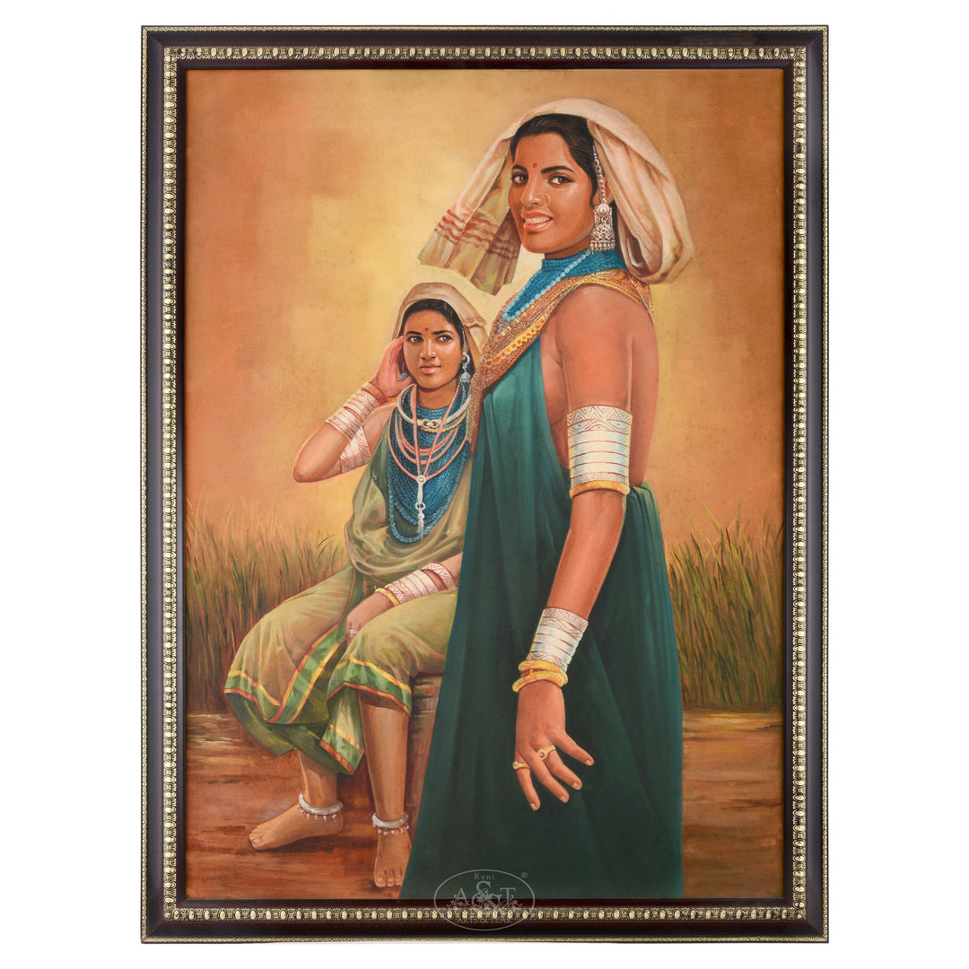Oil Painting on Canvas - Tribal Ladies
