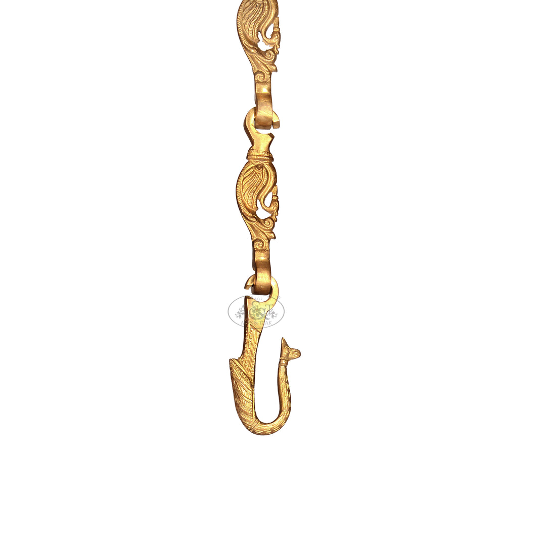 Brass Swing Chain - Hamsa Design