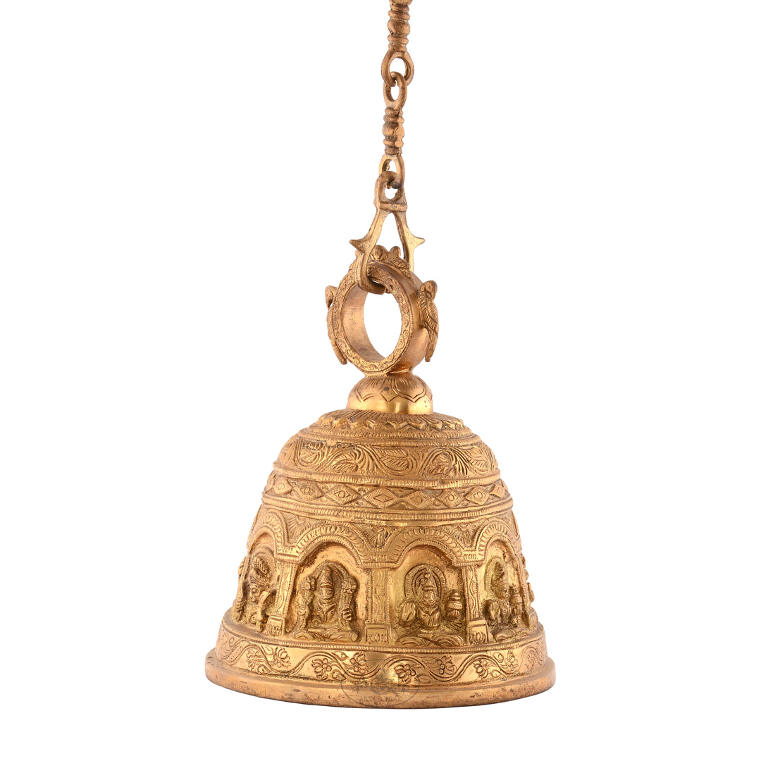 Brass Hanging Bell - Lakshmi
