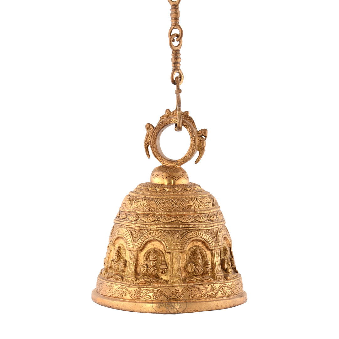 Brass Hanging Bell - Lakshmi