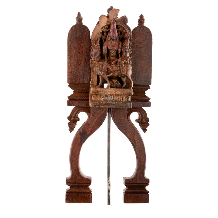 Wooden Kavadi Fitted with Shiva Panel