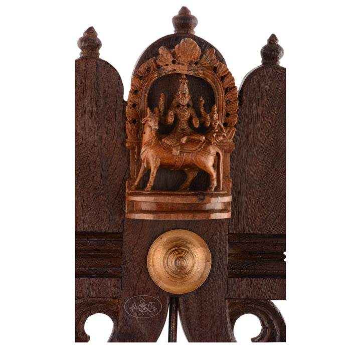 Wooden Kavadi Fitted with Shiva Panel