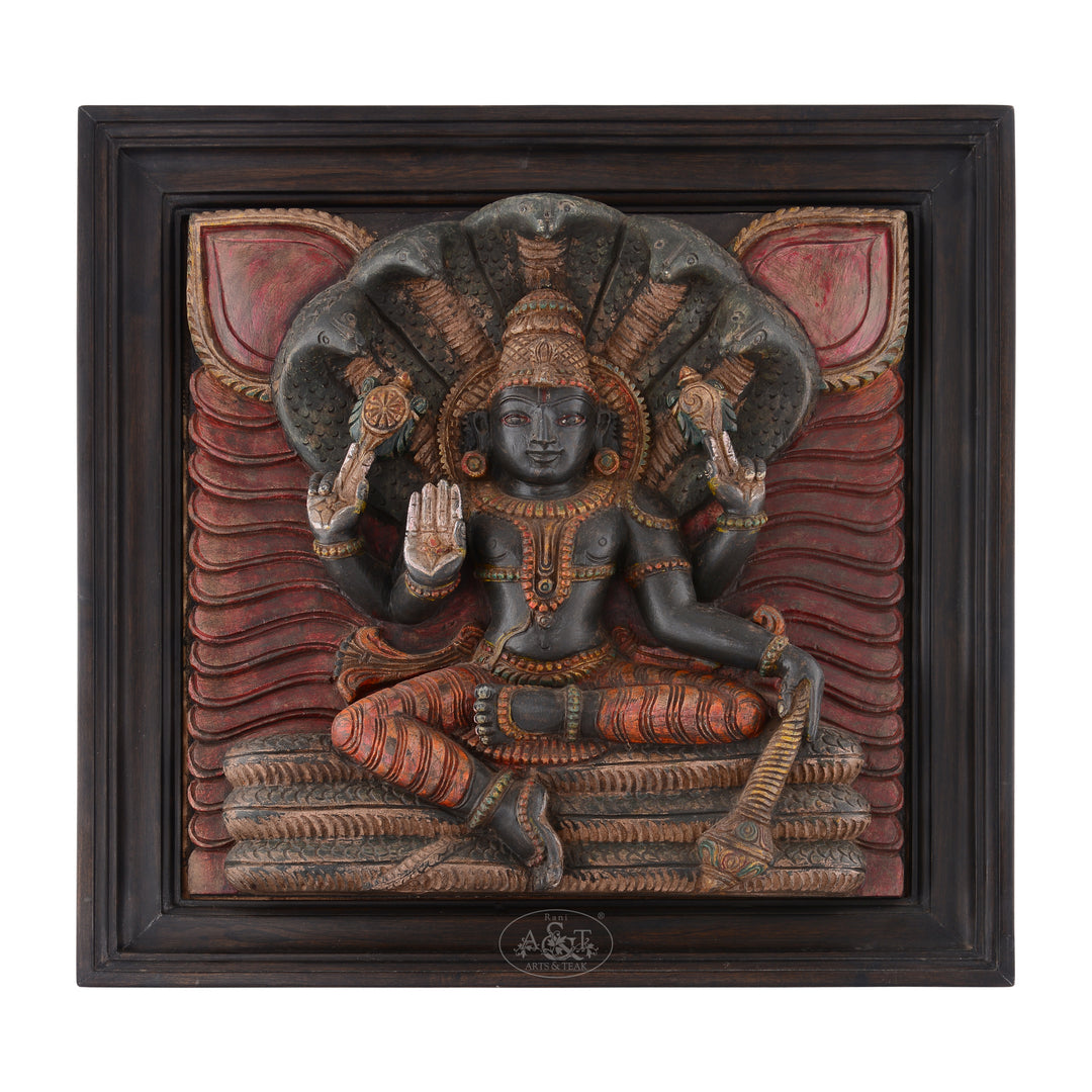 Wooden Wall Panel - Vishnu