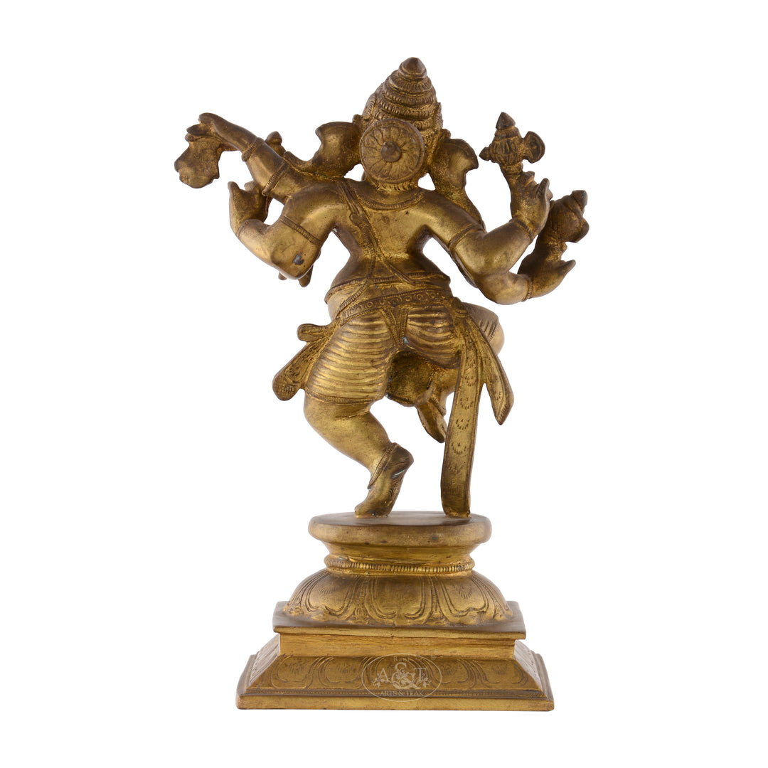 Brass Dancing Ganesh