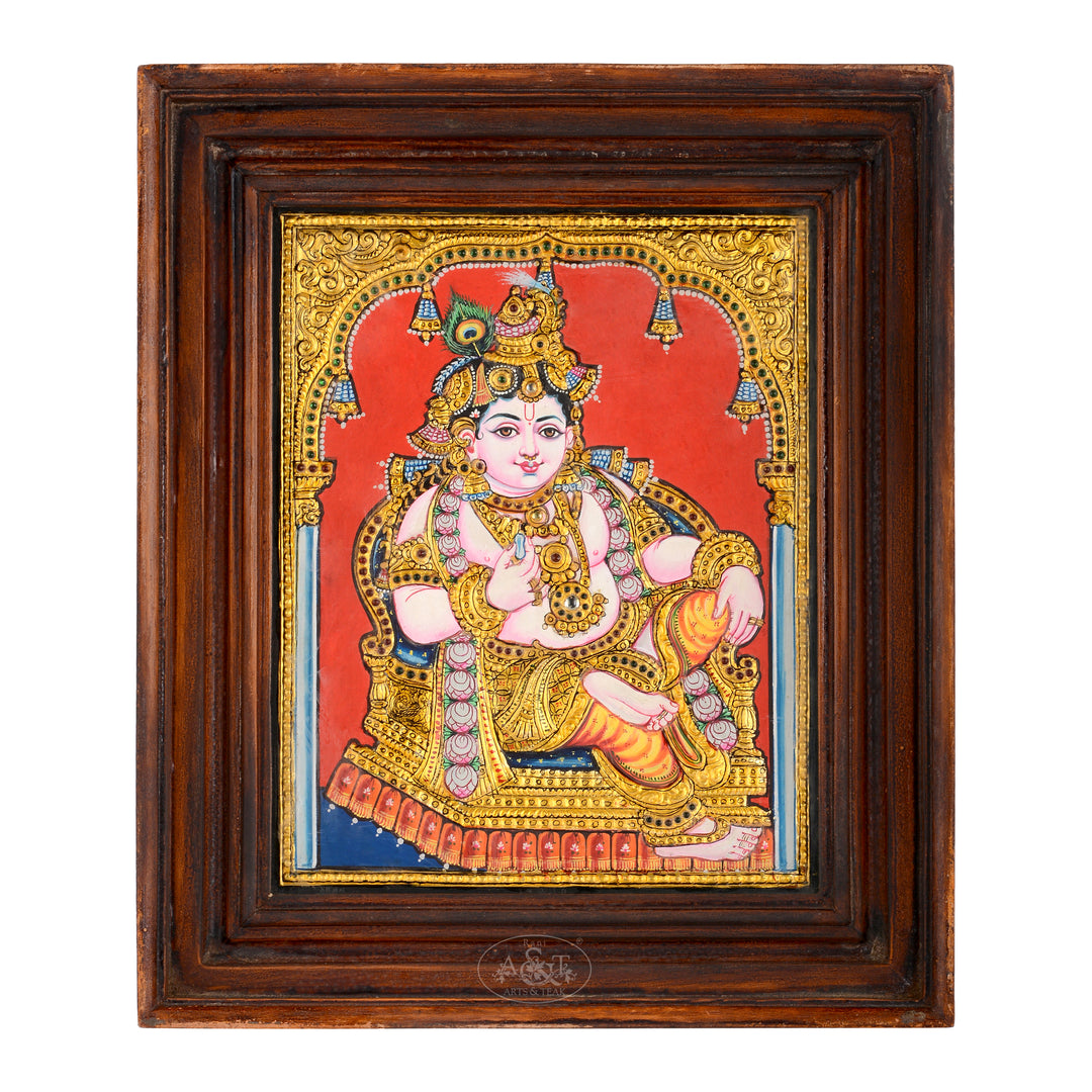 Tanjore Painting - Krishna