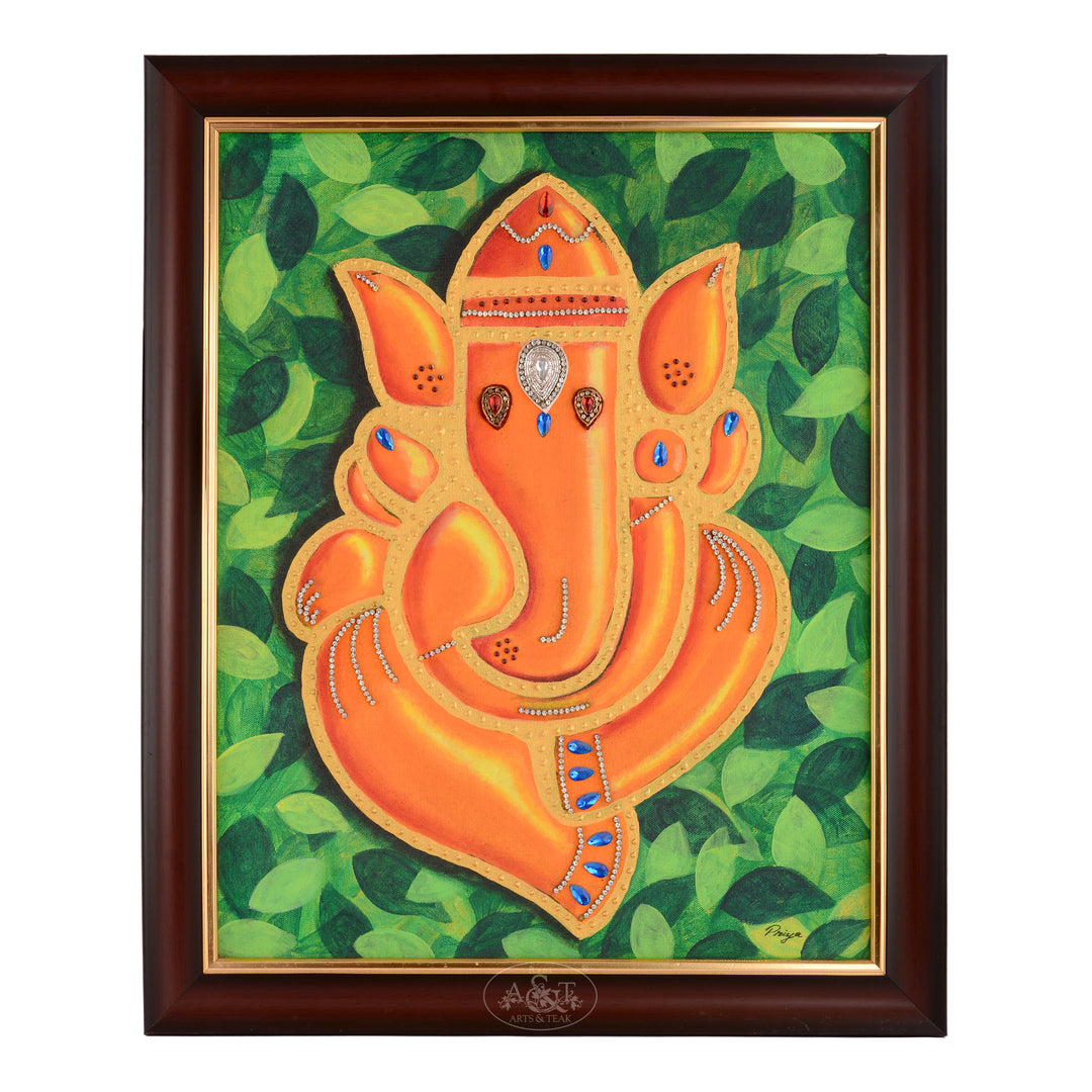 Oil Painting on Canvas - Ganesh