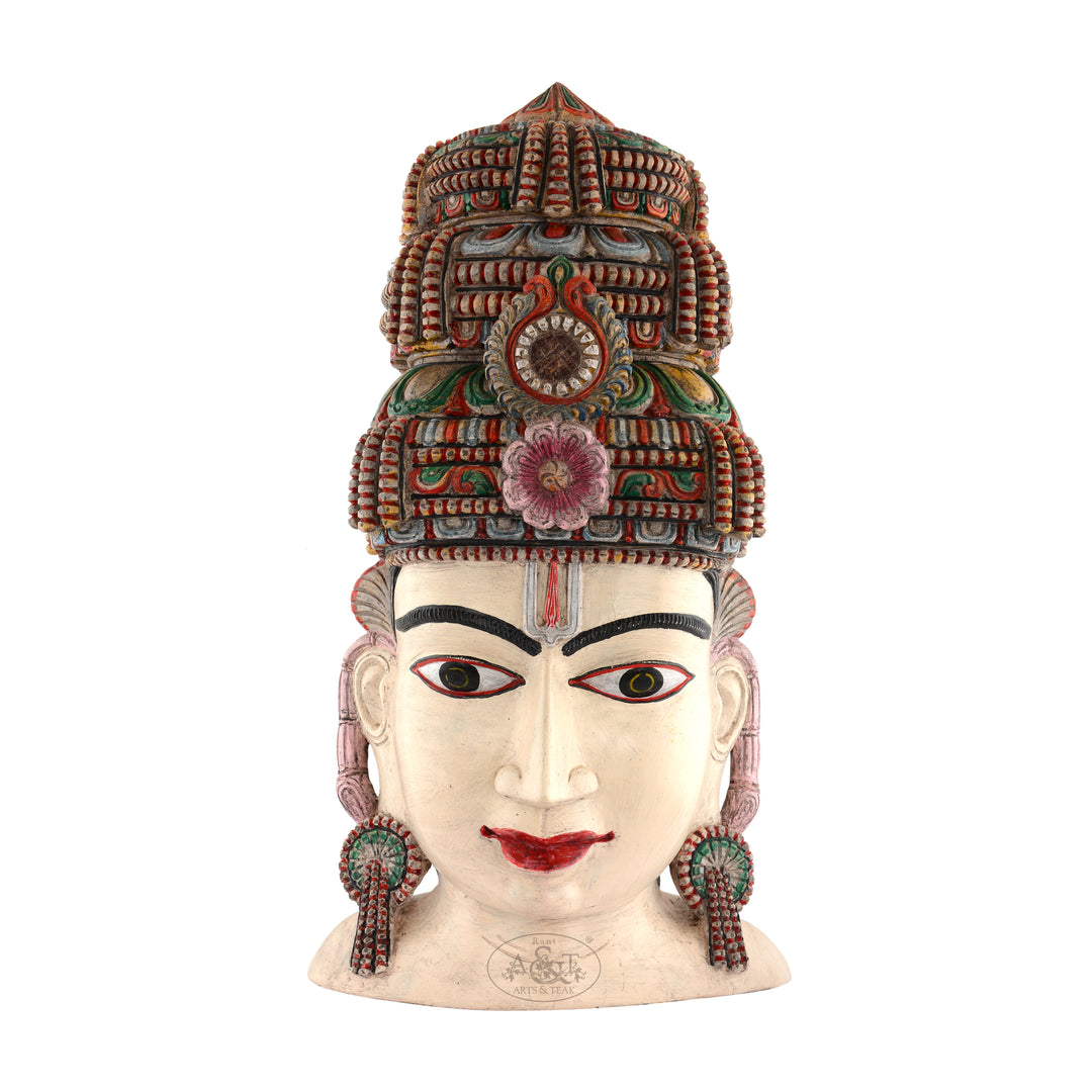 Wooden Vishnu Head