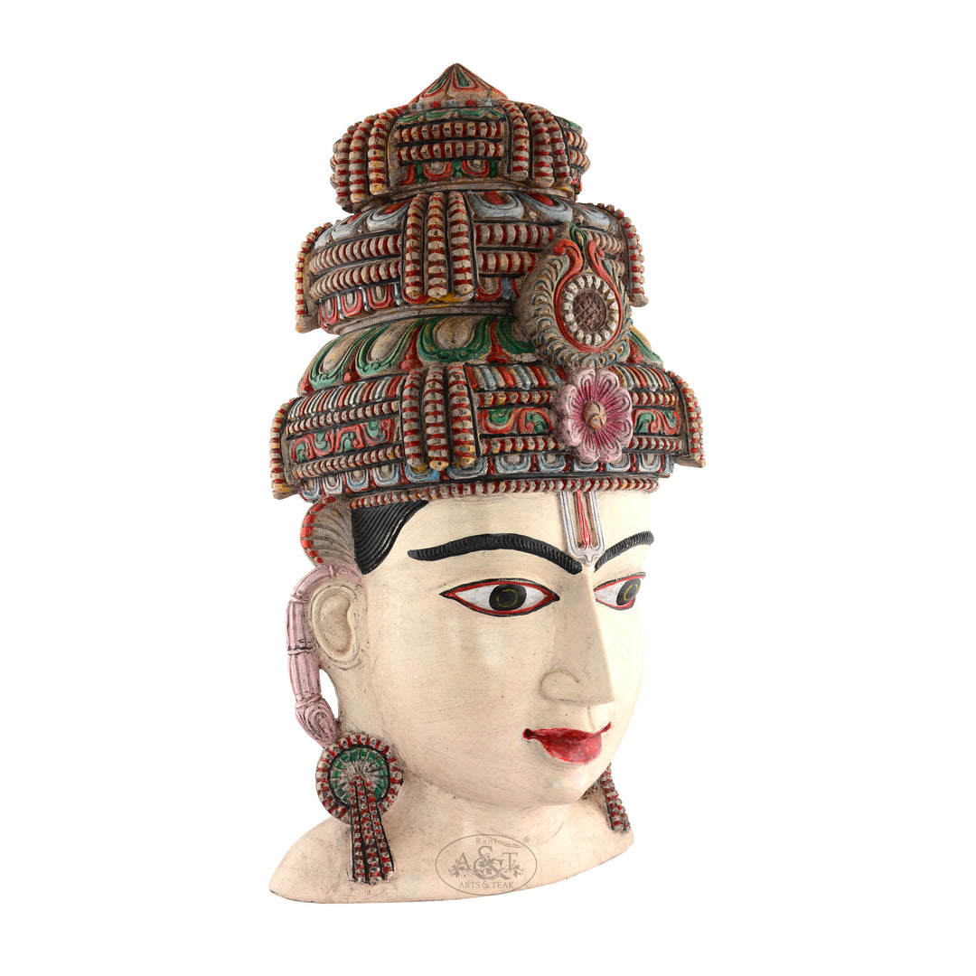 Wooden Vishnu Head