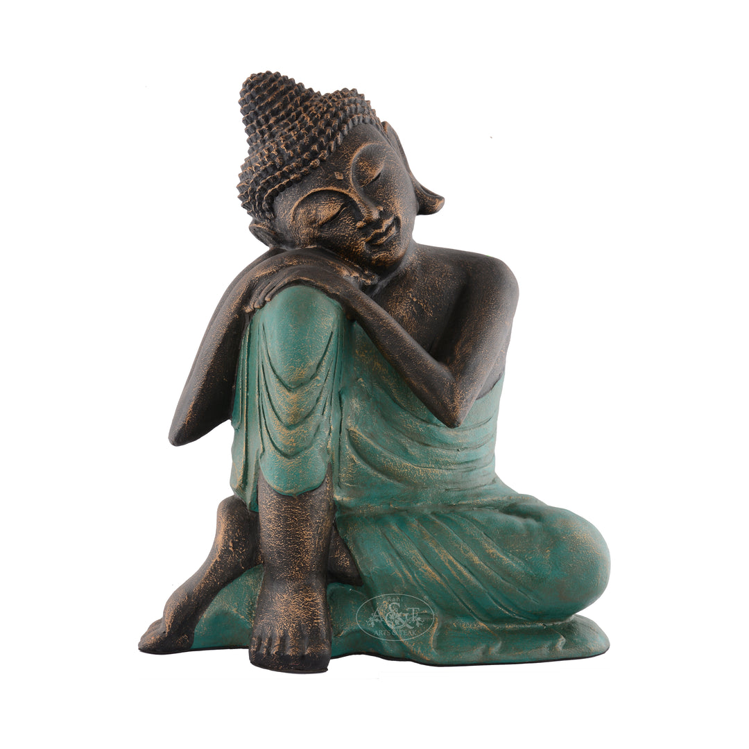 Stone Fitted relaxing Buddha