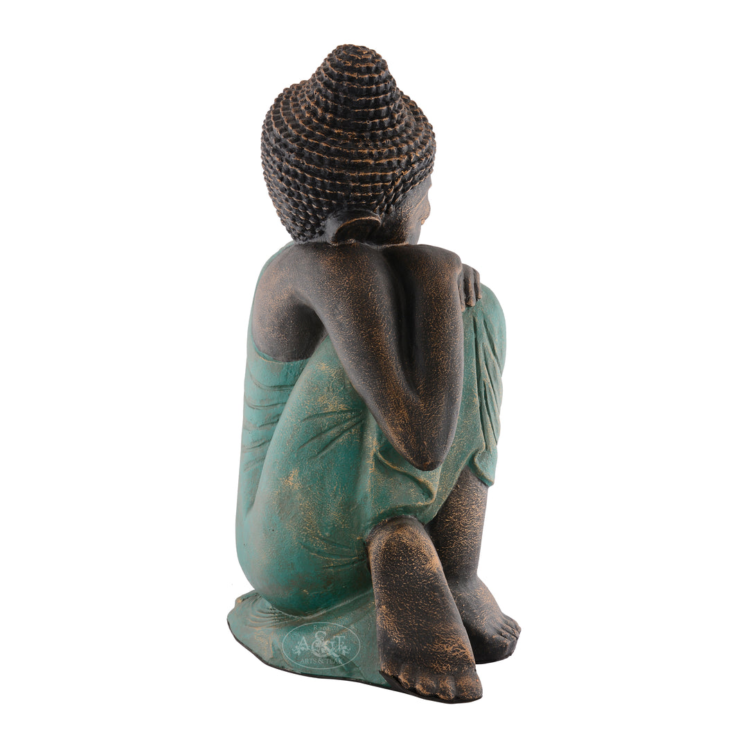 Stone Fitted relaxing Buddha