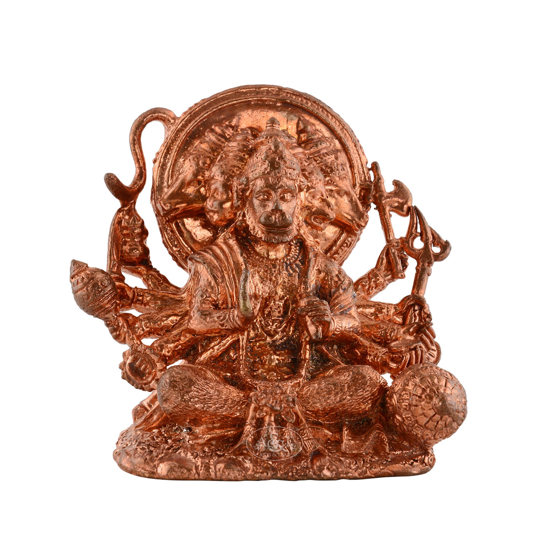 Copper Panchamuga Hanuman