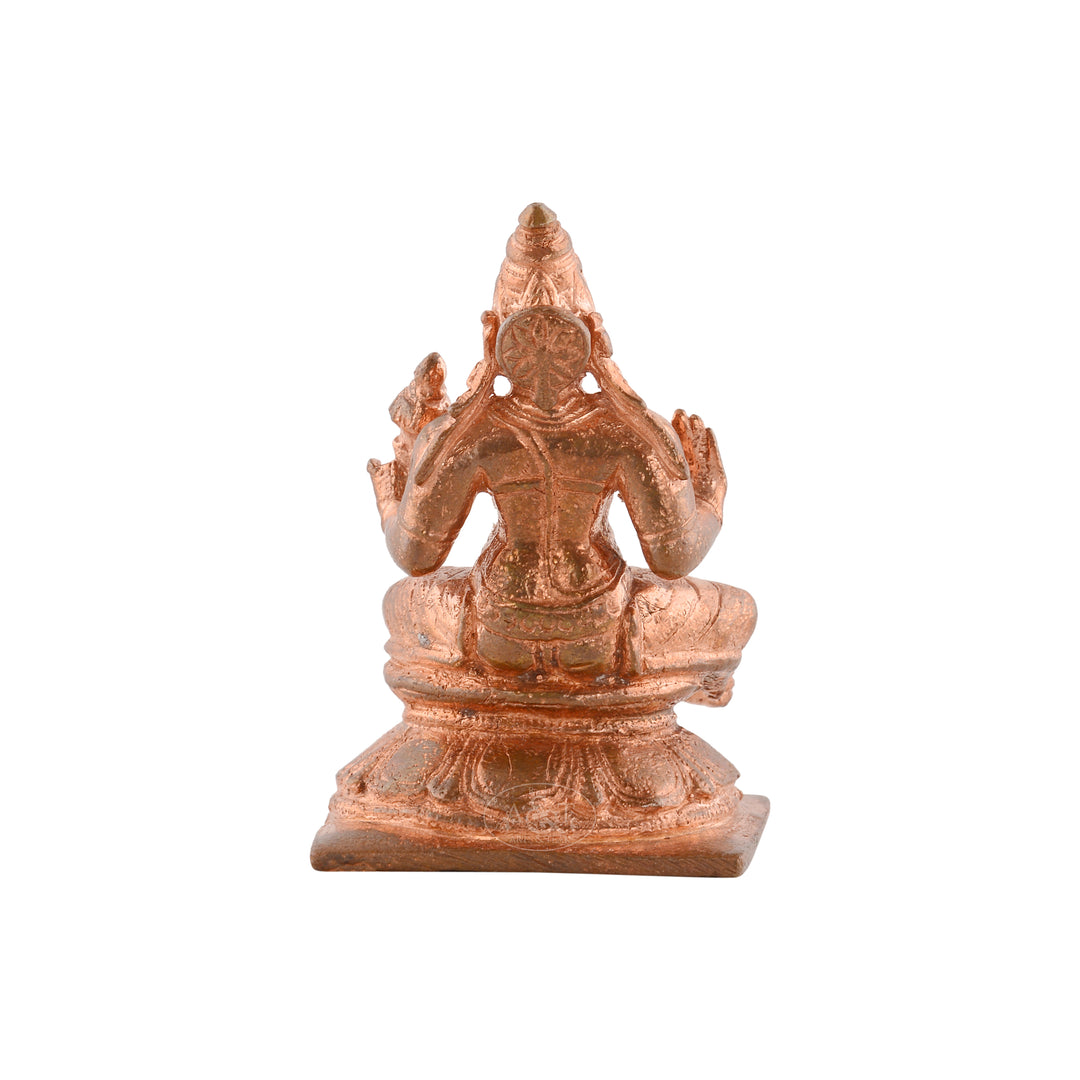 Copper Vishnu with consorts