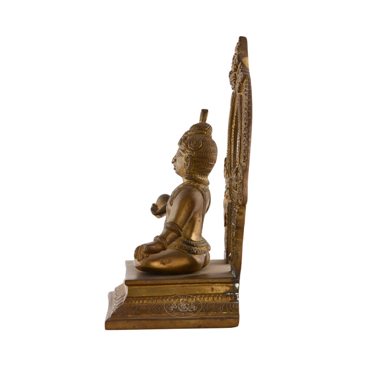 Bronze Krishna with Prabhavali
