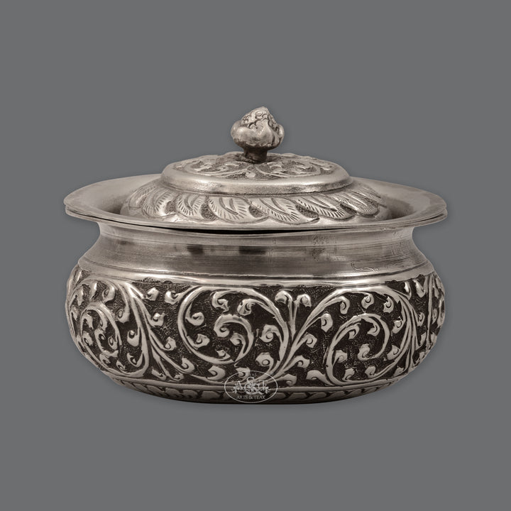 Silver Round Box