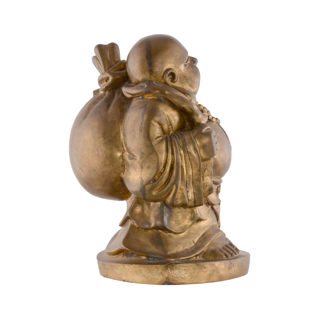 Brass Laughing Buddha