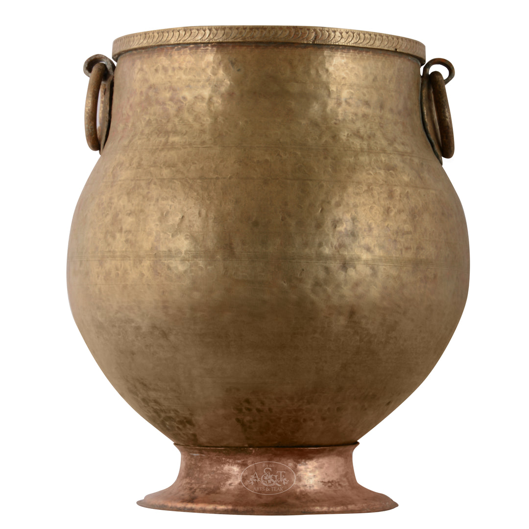 Brass Planter Vase on Stand
