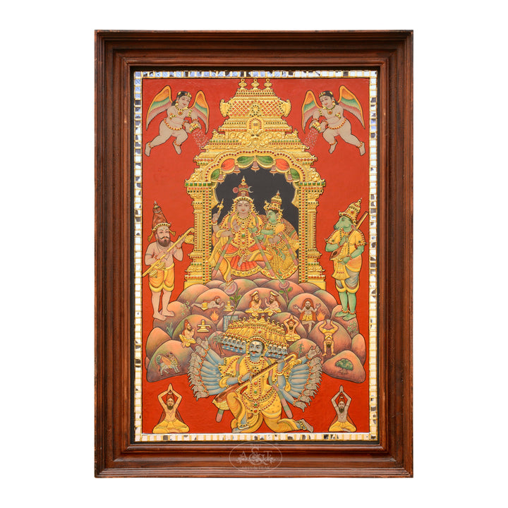 Tanjore Painting - Ravananugraha murti