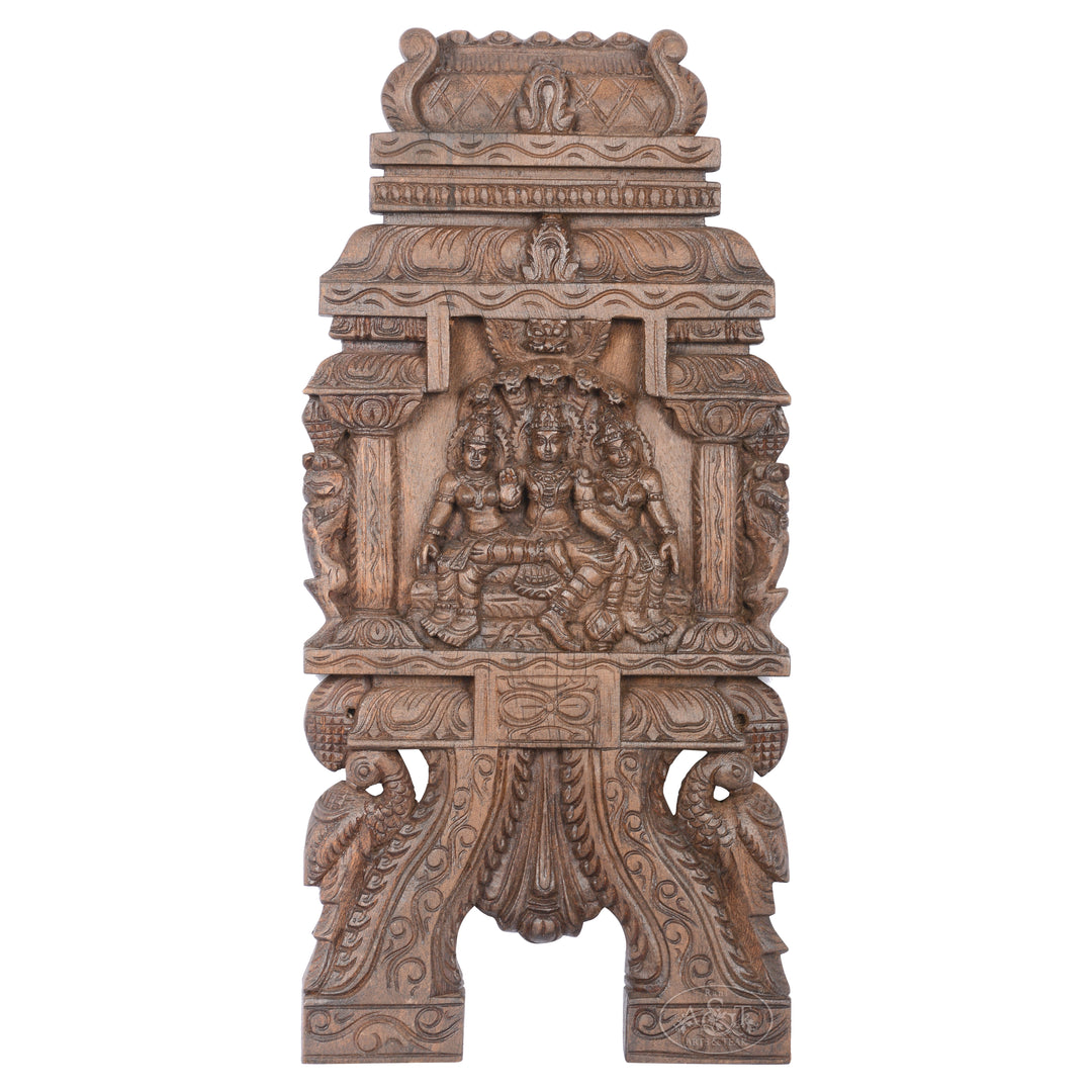 Wooden Wall Panel (Kavadi) - Vishnu Lakshmi