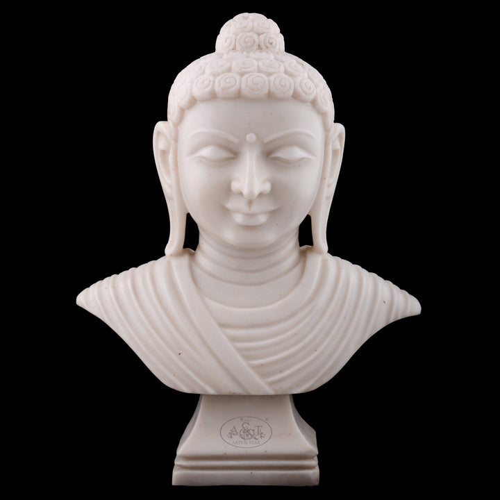 Marble Buddha Bust