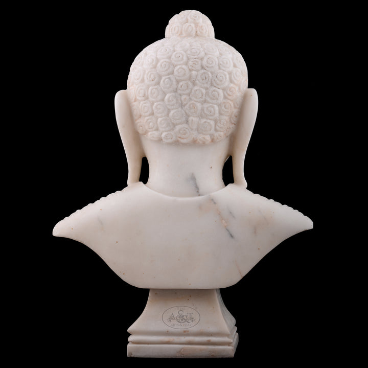 Marble Buddha Bust