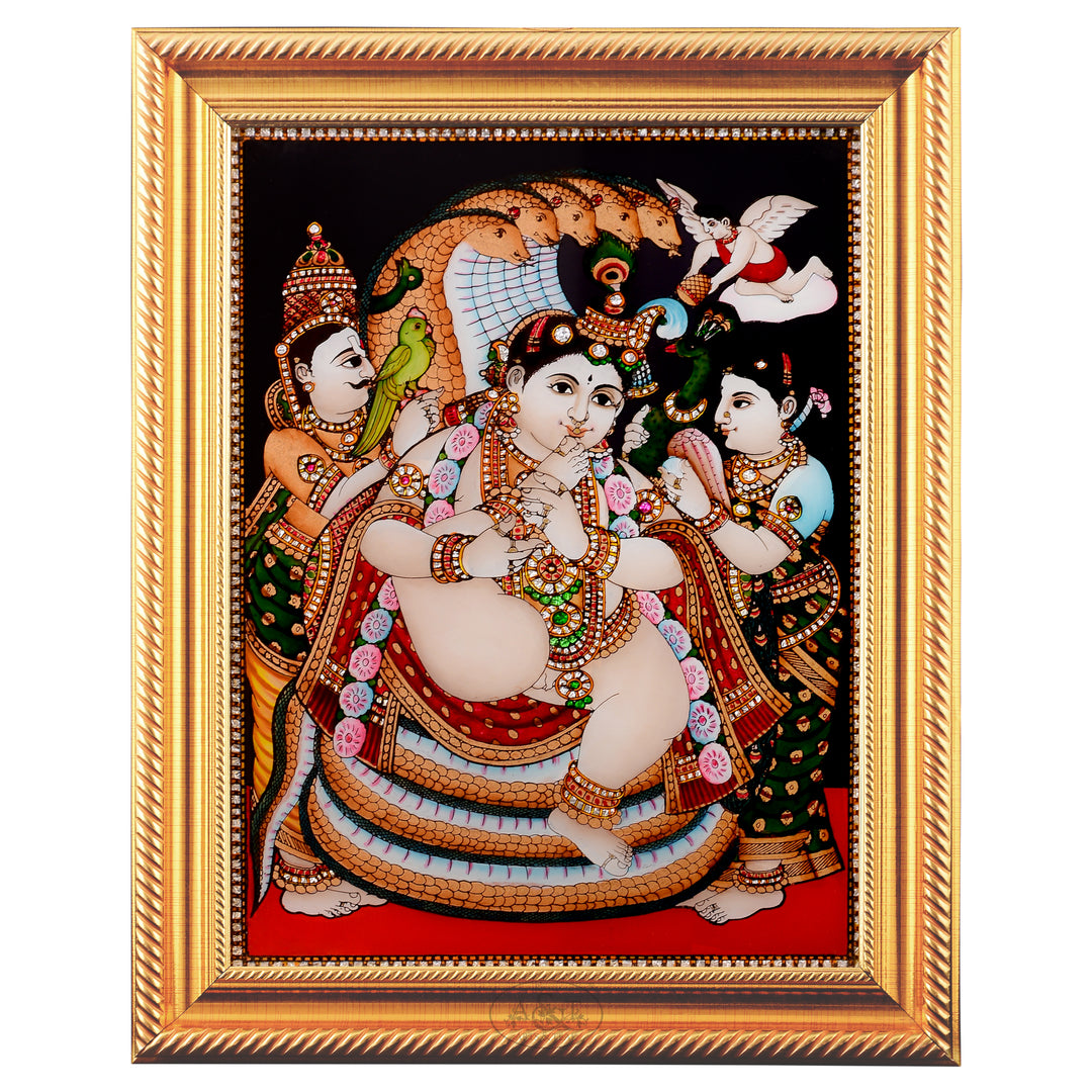 Glass Painting - Kalinga Krishna