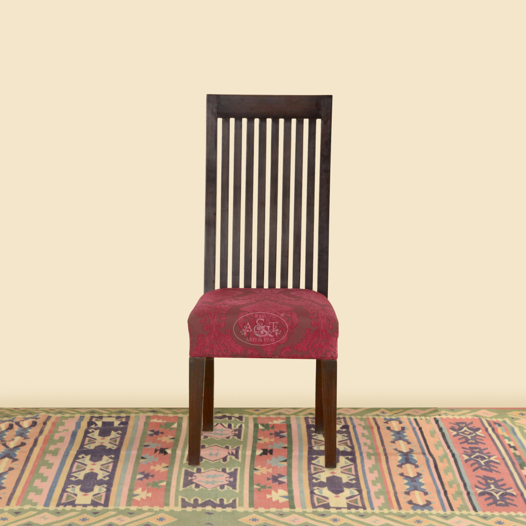 Teakwood High Back Armless Chair