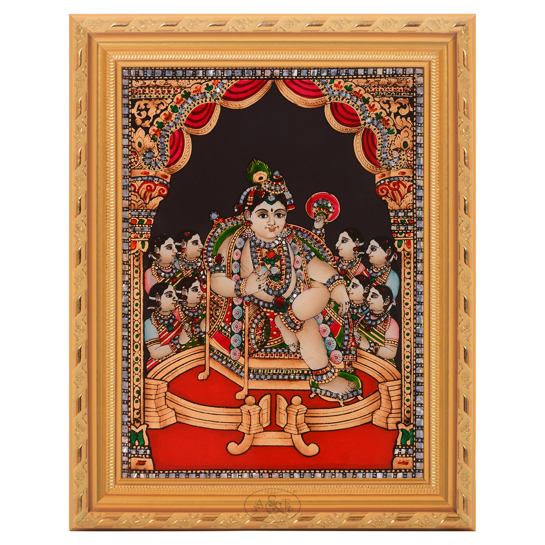 Glass Painting – Durbar Krishna
