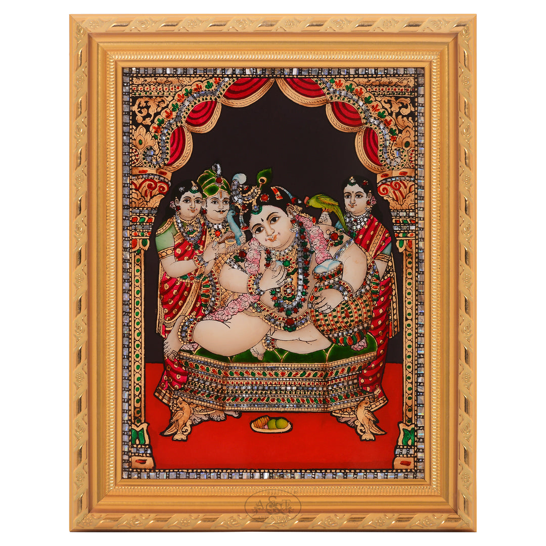 Glass Painting – Butter Krishna