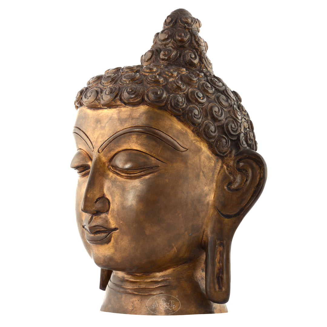 Brass Buddha Head