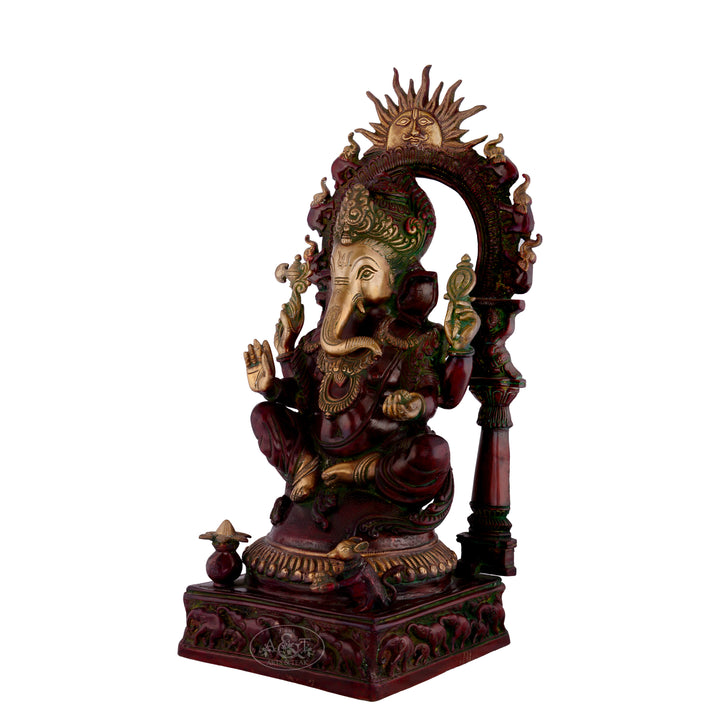 Brass Surya Ganesh