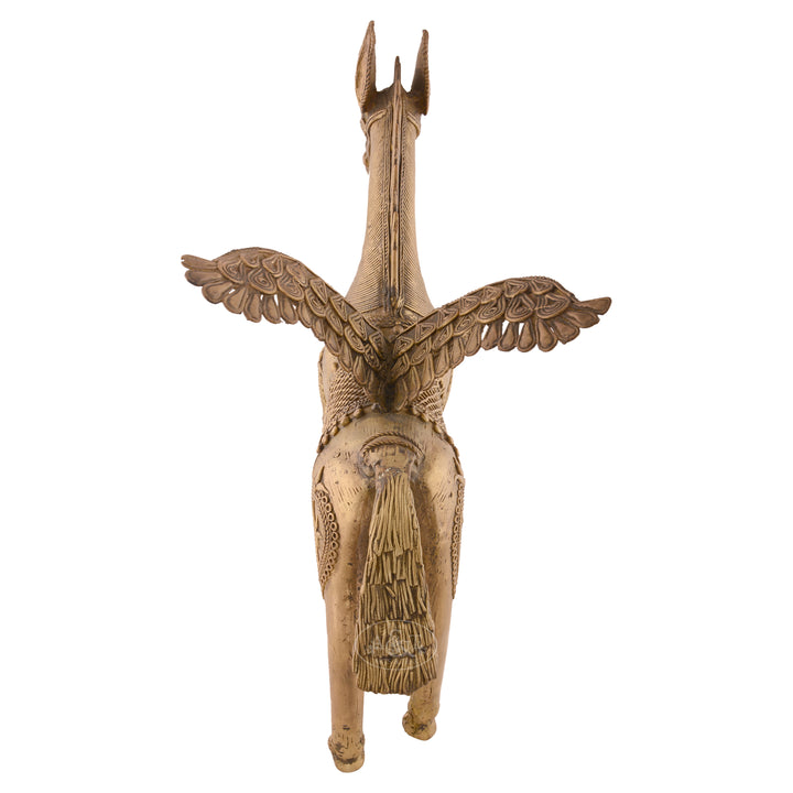 Bronze Tribal Horse On Wings (Dokra)