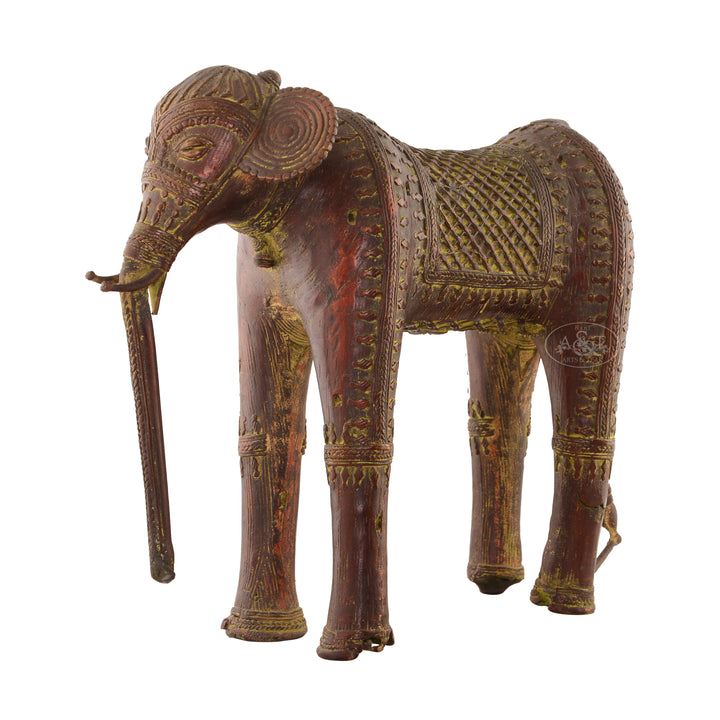 Bronze Tribal Elephant (Dokra)